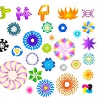 colorful rotating pattern vector
