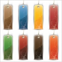 Colorful Tags and Labels Vector Set