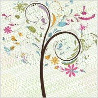 Colorful Tree Vector Illustration