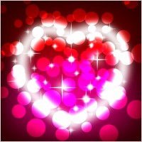 Colorful valentines day background