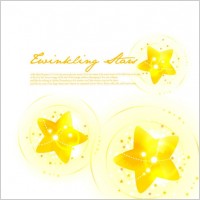colorful vector background 2 star