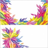 colorful willow shape vector