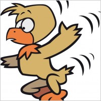 comic bird