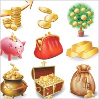 commercial and financial icon vector 3