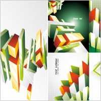 commercial background vector the trend cube
