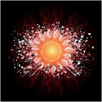 composition of the sun vector lines