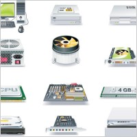 computer and accessories icon vector