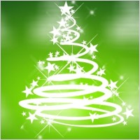 Cool Green Christmas Vector
