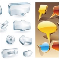 cool threedimensional icon vector