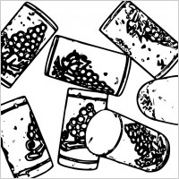 Corks line art