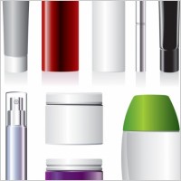 cosmetic containers 04 vector