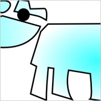 Cow And Star clip art