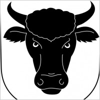 Cow Bull Horns Wipp Urdorf Coat Of Arms clip art