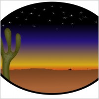 cowboy sunset