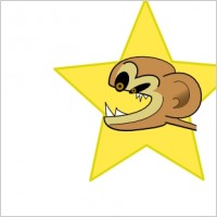 Crazy Monkey clip art