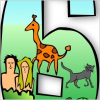 Creation Days Numbers clip art