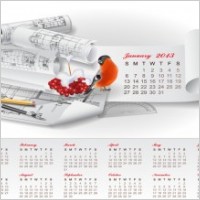 Creative Calendar 2013 design vector