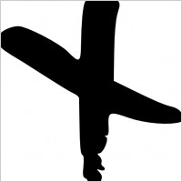 Cross Hand Drawn clip art