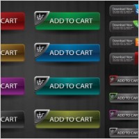 crystal style button vector