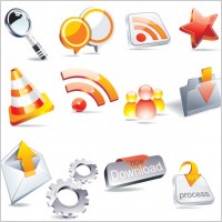 crystal texture of the icon vector