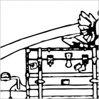 Cupid And Baggage clip art