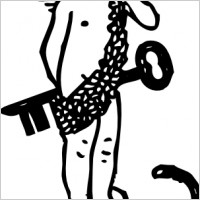 Cupid And Lock clip art