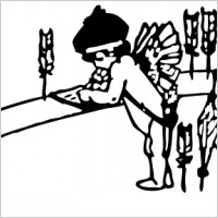 Cupid And Quills clip art