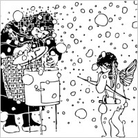 Cupid And The Old Woman clip art