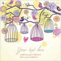 cute birds vector 1