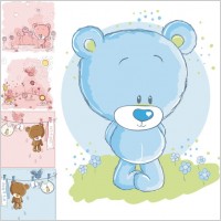 cute cartoon bear vector