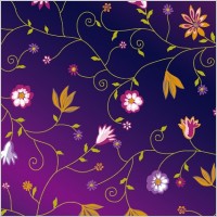 cute colorful little flowers vector background
