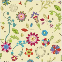Cute Flowers Wallpaper Pattern
