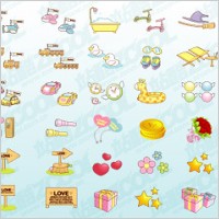 Cute icon vector material goods-2