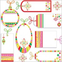 cute label tag vector