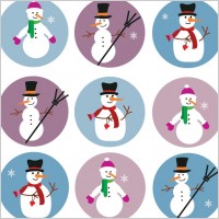 cute snowman vector