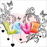 cute valentine 02 vector