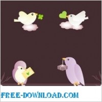 Cute Vector Birds