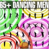 Dancing Men Silhouettes