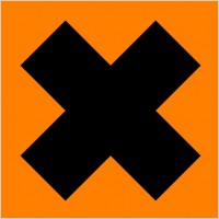 Danger Sign Cross 1 Pattern clip art