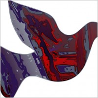 Dark Reality Dove clip art