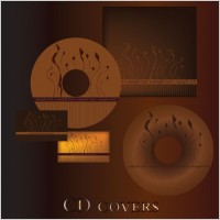 dark red cd cover 01 vector