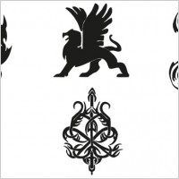 Decor elements free vector