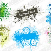 Decorative box with the pattern vector material