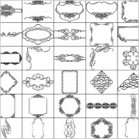 decorative frames and corner brush