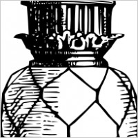 Decorative Glass Antique Lamp clip art
