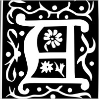 Decorative Letter Set A clip art