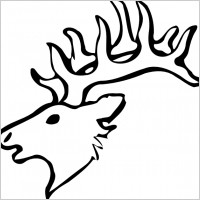 Deer Head clip art