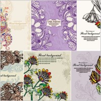 delicate flowers exquisite flower vector