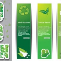design of lowcarbon green theme vector 1