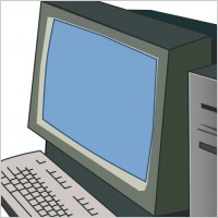 Desktop Computer clip art